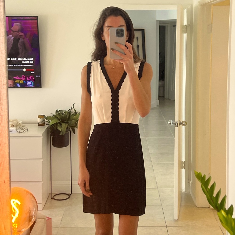 Sandro Paris Black and White Dress